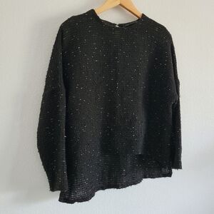 Zara black and gold knit sweater